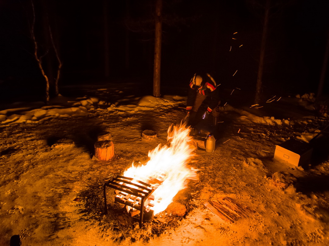 Kochen in der Winternacht