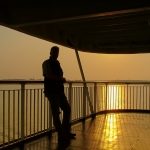 Sonnenuntergang an Bord