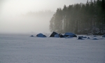 Nebel über dem Lersjön